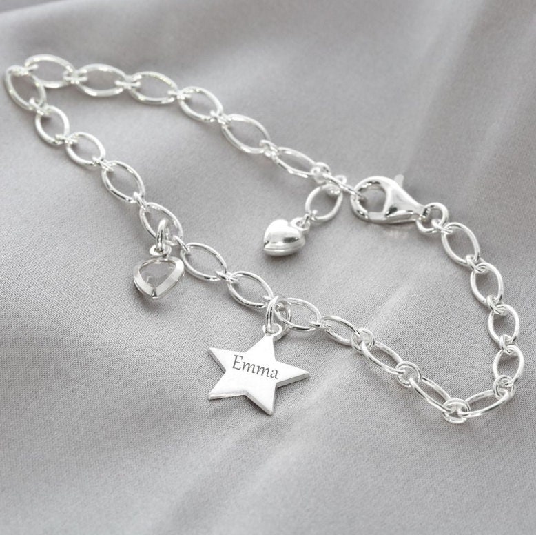 ♡STAR JEWELRY♡BRACELET BUCKLE CLIP CHAIN BRACELET(19cm)(2SU0989)SV925 ブレスレット