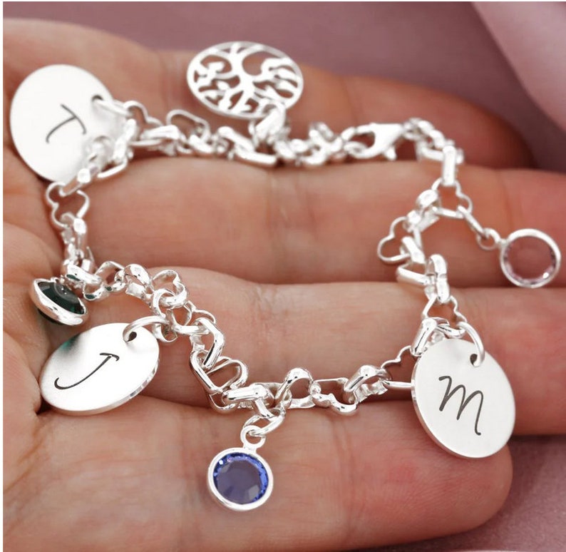 Bracelet Avec Gravure, Bracelet De Famille, Bracelet Prénom image 3