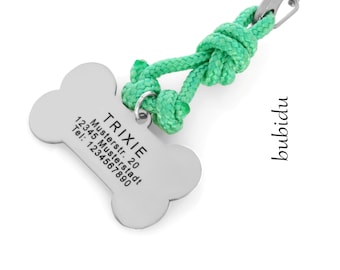 Dog tag with engraving dog tag address tag personalized dog tag bone ID for dog tag with first name telephone address brand bone