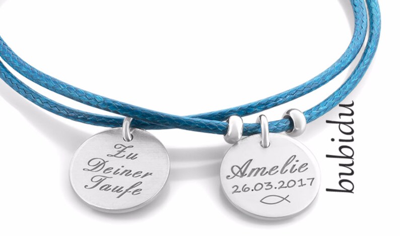 Christening Bracelet Engraving, Name Bracelet, Baby Bracelet image 4