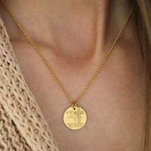 Baptism jewelry, baptism necklace gold, baptism jewelry Psalm