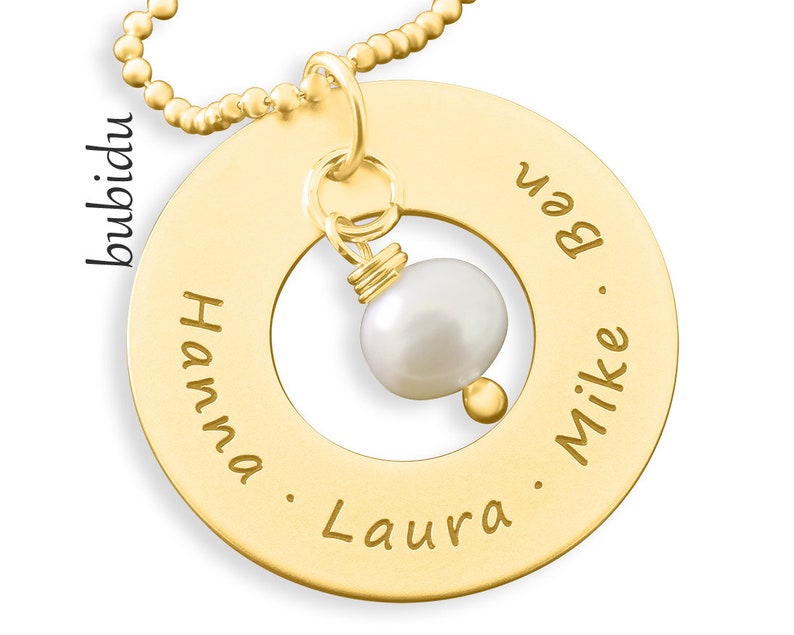 Name Necklace Gold Plated Jewelery Engraved Ladies Necklace image 4