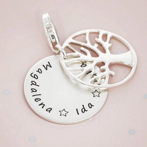 Pendant engraving, charm bracelet, gift birth