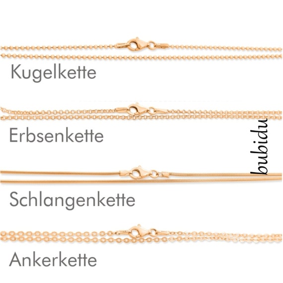 Taufkette Ring Gravur vergoldet Namenskette Kreuz Anhänger Geburtsstein gold