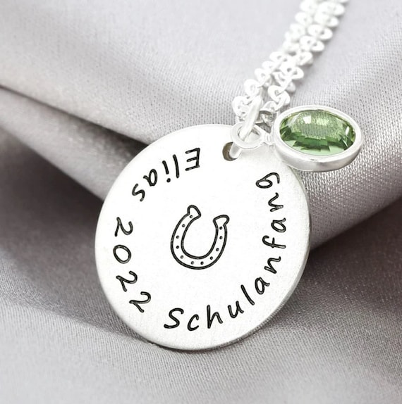 Children s Jewelry With Engraving Name Necklace for Children Etsy