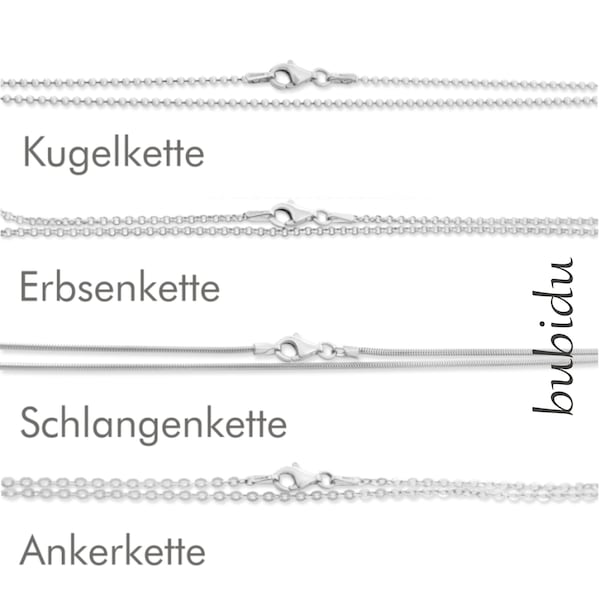 Silberkette 925 Sterling Silber Kugelkette Ankerkette Erbsenkette Schlangenkette Damen Kinder Schmuck Kette silber Halsketten Frau