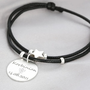 Baptism Bracelet For Boys, Bracelet Baptism Engraving, Baby