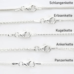 Fingerabruck Anhänger rund 23mm Abdruck Kette Silberschmuck 925 Geschenk Mama zur Geburt oder als Andenken Muttertag Valentinstag Damenkette Bild 3