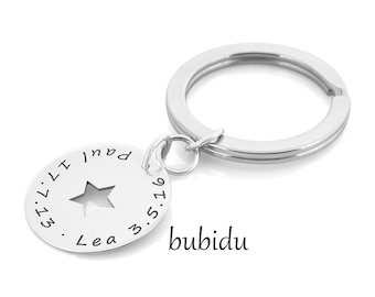 Keychain engraving, gift dad, men