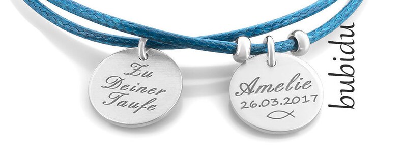 Christening Bracelet Engraving, Name Bracelet, Baby Bracelet image 2