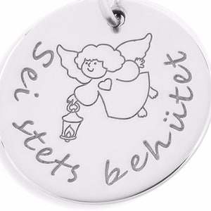 Guardian angel chain chain with engraving children's chain with name children's jewelry desired engraving christening gift chain image 4