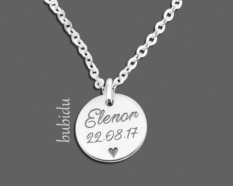 Dainty Name Necklace, Engraved Necklace, Mother Necklace image 1