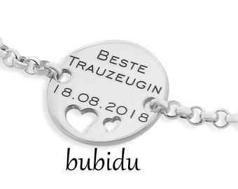 Braccialetto personalizzato con barra incisa per lei con qualsiasi nome, regalo personalizzato in argento placcato oro per mamma, sorella, fidanzata, corda regolabile - Italia
