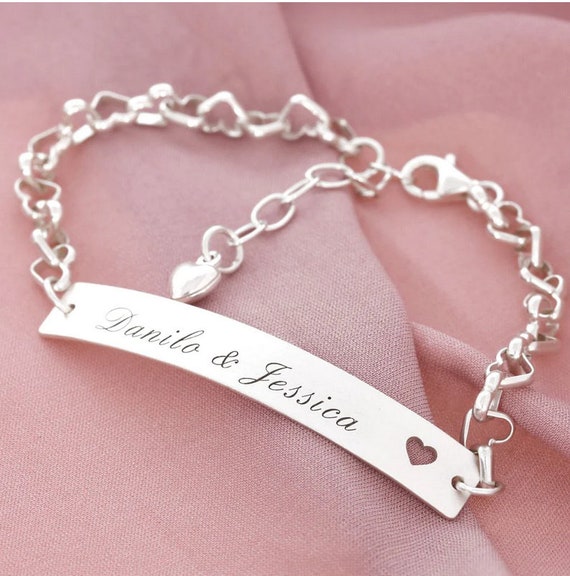 ◎D moment ◎ Dear UB Heart Bracelet (925 Silver) 925 Silver Double Layer Zircon Heart Bracelet Adjustable