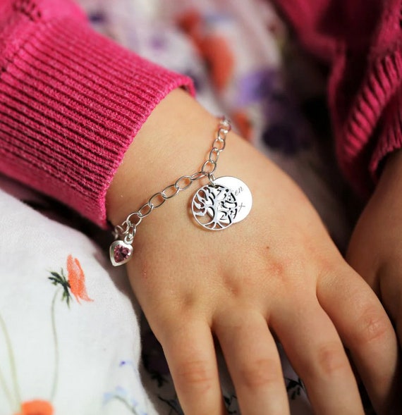Bracciale PEARL con incisione perle Swarovski in argento sterling 925 | Gioielli personalizzati | Regali per la Festa della Mamma, San Valentino, Compleanno - Italia