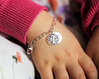 DAYLINLOVE Bracciale Fiore In Argento 925 – Modello Nontiscordardime – Girasole, Cardo, Margherita, Loto – Gioiello Ipoallergenico Con Catena Regolabile