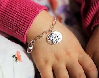 DAYLINLOVE Bracciale Fiore In Argento 925 – Modello Nontiscordardime – Girasole, Cardo, Margherita, Loto – Gioiello Ipoallergenico Con Catena Regolabile