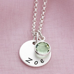 Name necklace silver, jewelry engraving, gift baptism