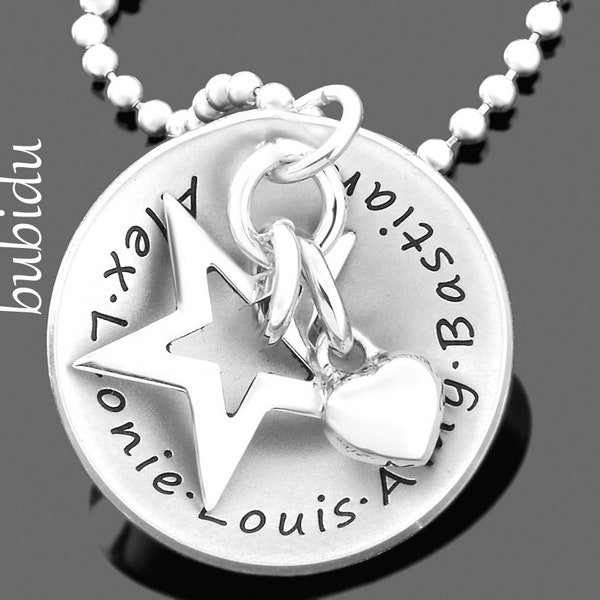 Namenskette Silber Gravur Geschenk Geburt Schmuck