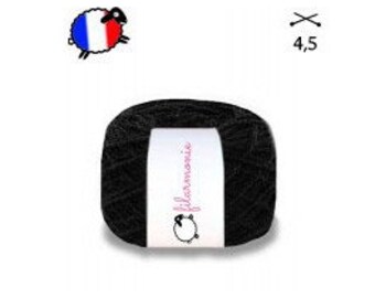 Wool Pelote - 100% wool - black