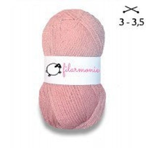 Acrylic wool - pink - ball 50g