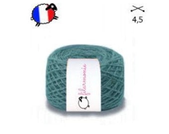 Pelote de laine - 100% laine - bleu ciel