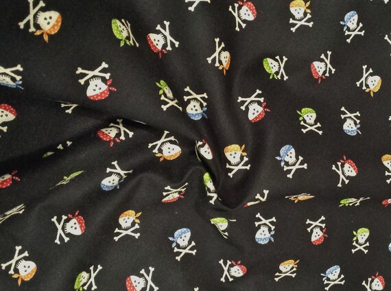 cotton fabric cute pirates