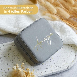 Schmuckbox mit Namen | personalisiertes Schmuckkästchen | Geschenk für Freundin, Brautjungfer, Braut oder Trauzeugin | Schmuckaufbewahrung