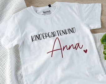 Kids Organic Cotton T-Shirt | "Kindergarten child with name" | personalized shirt kindergarten