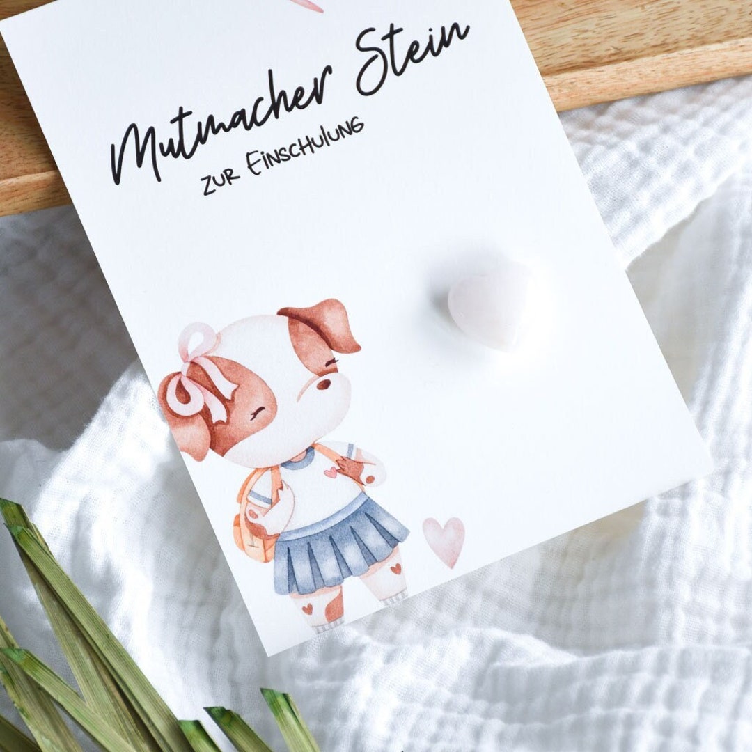 Glückssteine Set – 10 Stück Bunt, Polierte Trommelsteine, Mit Grußkarten & Geschenkbox