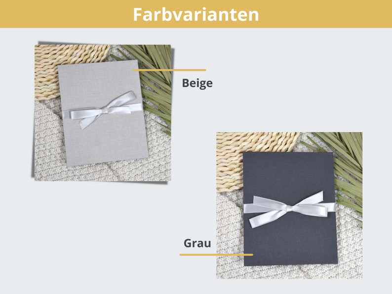 personalisiertes Fotoalbum zur Hochzeit mit den Namen kleines Fotoalbum Leporello Wunschnamen Bild 3