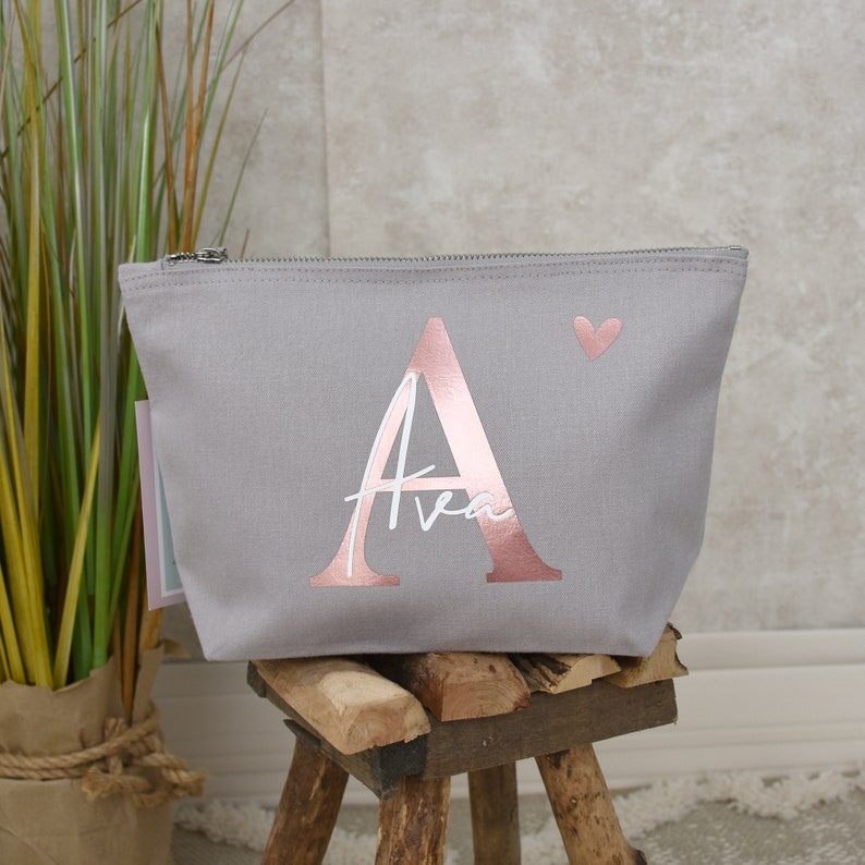 Personalisierte Tasche Aus Canvas-Baumwolle Buchstabe Und Bild 1