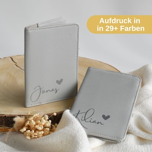 personalized passport cover | names with heart | passport folder