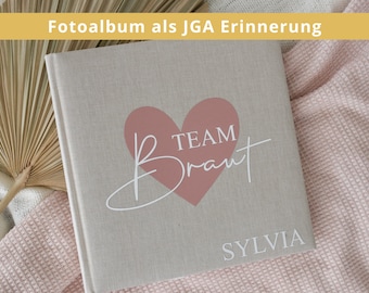 Erinnerungsalbum JGA | Brautparty Fotoalbum | personalisiertes Album | Junggesellinenabschied Team Braut