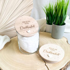 Geschenk Geburtstag Vorratsglas I Geschenkidee I Abschiedsgeschenk I Hebamme Lehrerin Erzieherin mit Herz I Geburtstagsgeschenk Dankbarkeit