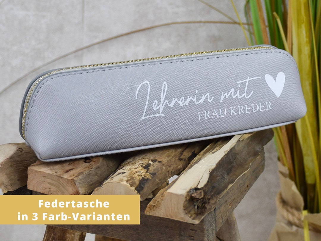 Personalisiertes Abschiedsgeschenk Für Lehrerin – Baumwolltasche Mit Herz & Name, 42x38 Cm, Von Shirtracer