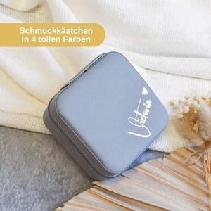 Schmuckbox mit Namen | personalisiertes Schmuckkästchen | Geschenk für Freundin, Brautjungfer oder Trauzeugin | Aufbewahrung | kleines Herz