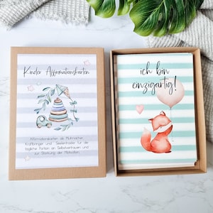 Affirmationskarten für Kinder | 18 Mutmachkarten | Motivationskarten | positive Glaubenssätze Schulkind | Achtsamkeitskarten