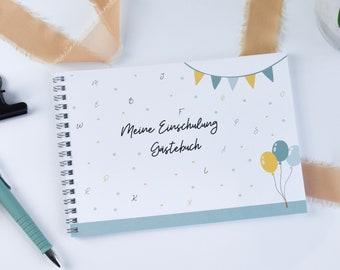 Guestbook for the 2026 school enrollment | "My first day of school" | Memory book for the first day of school | School enrollment decorations