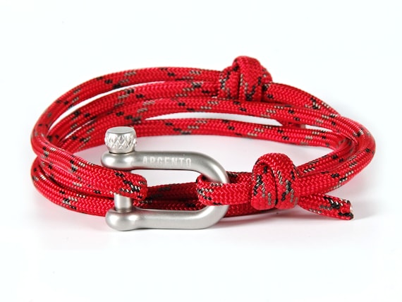 Argento Shackle Bracelet Stainless Steel Shackle Men s Wrap