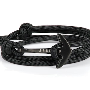 Pulseira de âncora masculina, pulseira de corda, pulseira de vela masculina, pulseiras de âncora masculinas, pulseira náutica do mar