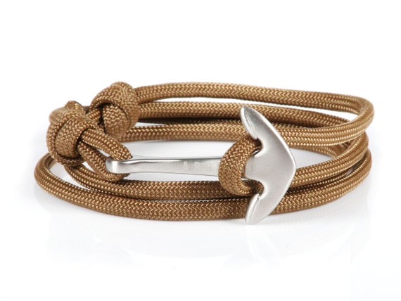 Men's Nautical Cord Stainless Steel Bracelet | Lisa Angel