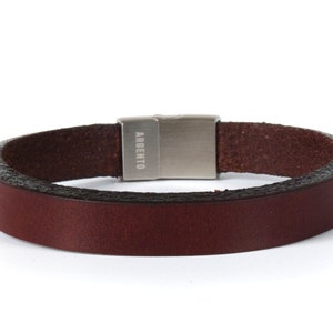 Men Leather Bracelet, Mens Bracelet, Leather Bracelet, Wrap Leather Bracelet, custom men bracelet, men&#39;s jewelry, leather bracelet Argento
