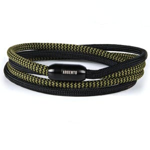 Argento Handmade Paracord Bracelet – Durable Magnetic Clasp, Adjustable Survival Wristband – Perfect Gift for Men