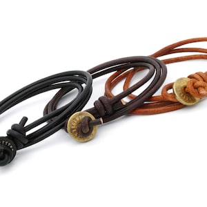 Men Leather Bracelet, Mens Bracelet, Leather Bracelet, Wrap Leather Bracelet, custom men bracelet, men&#39;s jewelry, leather bracelet Argento