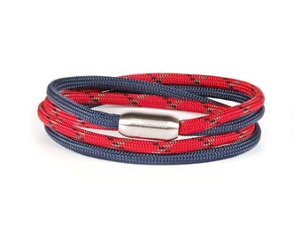 Handmade Paracord Bracelet – Durable Magnetic Clasp, Adjustable Survival Wristband – Perfect Gift for Men