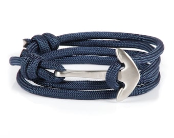 Navy blue anchor bracelet, rope Bracelet, sailing Bracelet, cord bracelet men Bracelet Men Gift for Men, Rope bracelet, nautical  bracelet