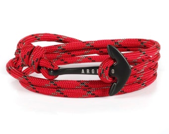 Red anchor bracelet, rope Bracelet, sailing Bracelet, cord bracelet men Bracelet Men Gift for Men, Rope bracelet, nautical  bracelet