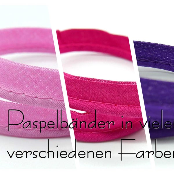 3 Meter (1 EUR/m), Paspelband, verschieden Farben zur Auswahl