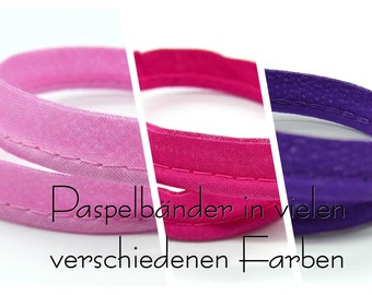 3 Meter (1 EUR/m), Paspelband, verschieden Farben zur Auswahl